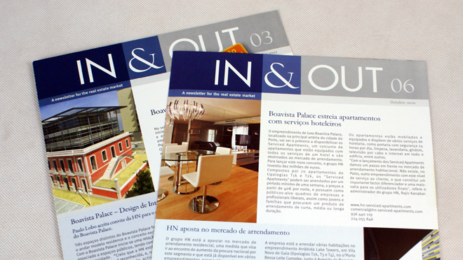 Design newsletter In&Out