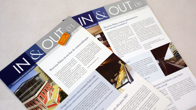 Design newsletter In&Out