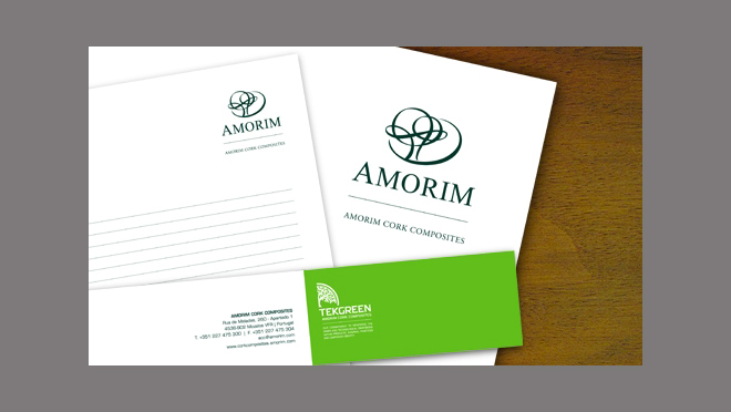 Creación de logo y branding Grupo Amorim